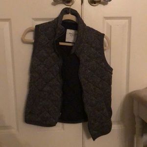 Grey/black Abercrombie &Fitch Vest
